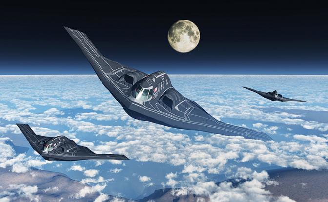 На фото: бомбардировщики ВВС США B-2 Spirit