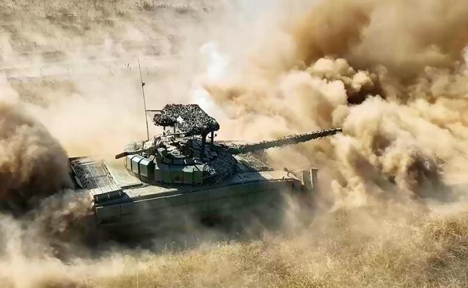 На фото: танк Т-72Б3М в зоне СВО.