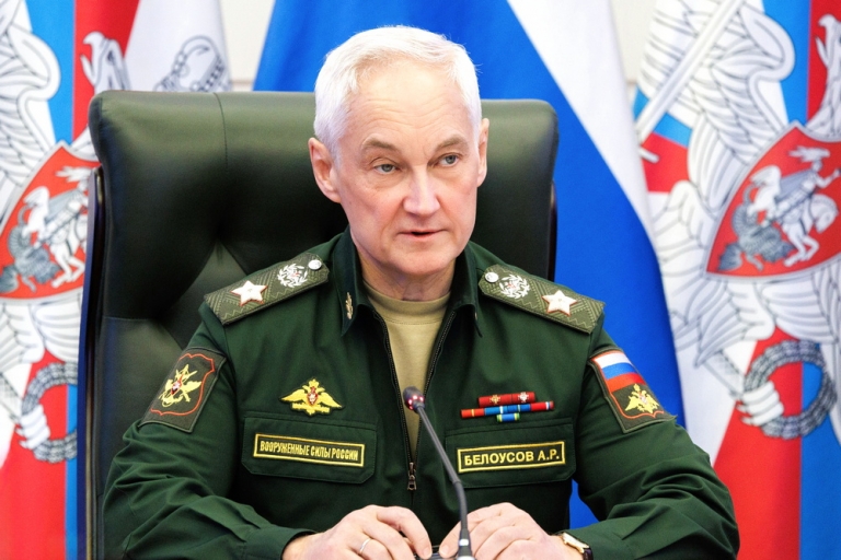 На фото: министр обороны РФ Андрей Белоусов во время заседания коллегии Минобороны России.