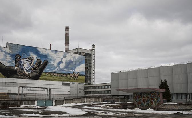 На фото: зона отчуждения Чернобыльской АЭС