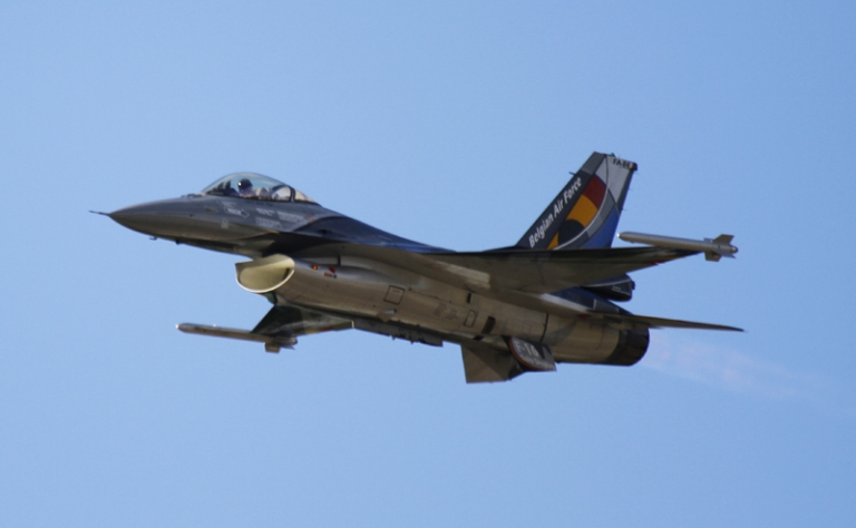 На фото: истребитель F-16AM ВВС Бельгии.