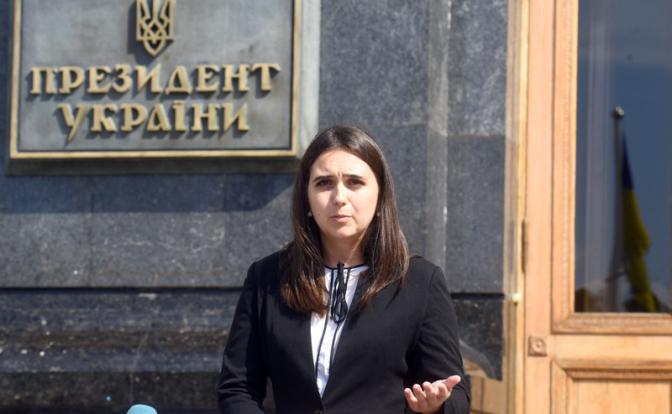 На фото: журналистка и бывшая пресс-секретарь президента Украины.