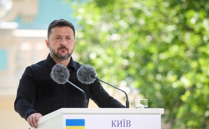 На фото: президент Украины Владимир Зеленский