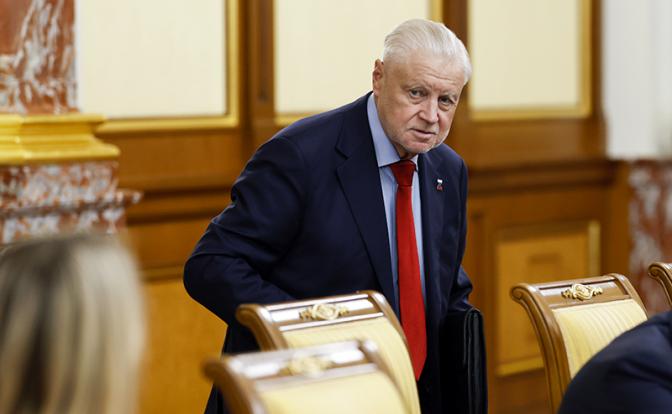 На фото: лидер партии "Справедливая Россия - За правду" Сергей Миронов.