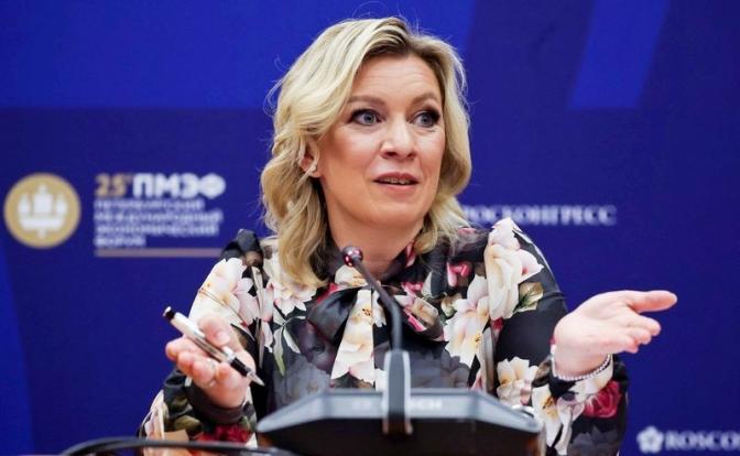 На фото: официальный представитель российского внешнеполитического ведомства Мария Захарова.