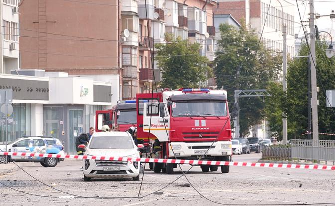 На фото: последствия атаки БПЛА в Воронеже. Архивное фото.