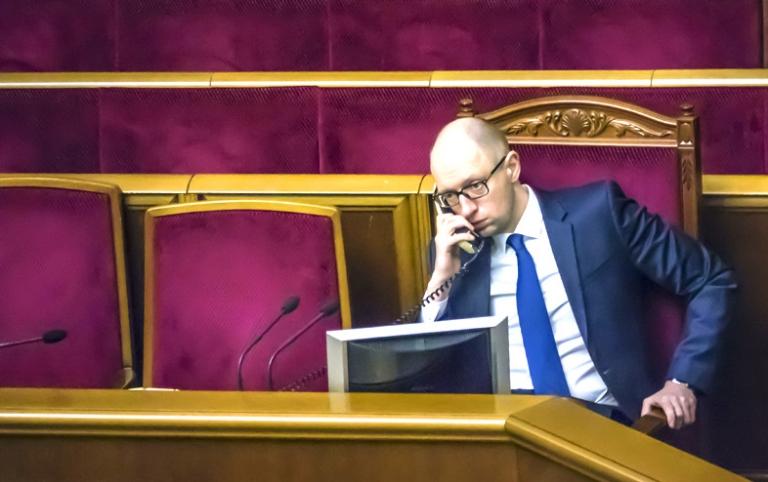Яценюк на Заседании Верховной Рады Украины